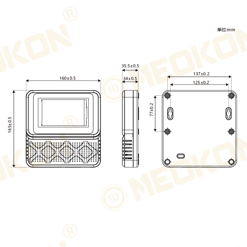 MD-S972 產品尺寸圖